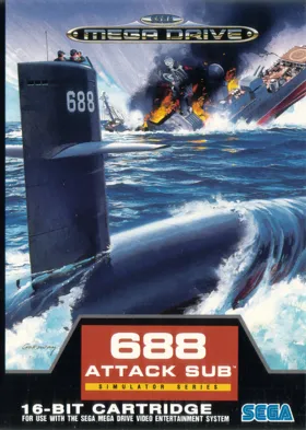 688 Attack Sub (USA, Europe) box cover front